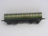 Very Rare Postwar Hornby Gauge 0 SR No2 Passenger Coach 1st/3rd