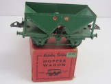 Scarce Hornby Gauge 0 GW Light Green Hopper Wagon Boxed
