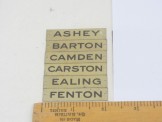 Set of Bassett-Lowke Tinplate Signs