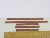 5 Bassett-Lowke Tinplate Coachboards