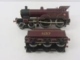 Rare Gresham Models Gauge 0 12v DC 3-rail Coarse Scale LMS Maroon 4-4-0 Compound Locomotive and Tender 1137