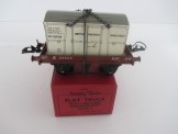 Postwar Hornby Gauge 0 BR Flat Truck with Insulated-Meat Container Boxed