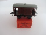 Postwar Hornby Gauge 0 No50 Goods Brake Van with Pkt of Lamps Boxed