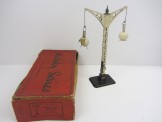 Early Hornby Gauge 0 Double Globe Yard Lamp Boxed