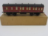 Leeds Gauge 0 Wood and Paper Litho LMS B/3rd Bogie Coach Boxed