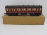 Leeds Gauge 0 Wood and Paper Litho LMS Saloon Coach Boxed