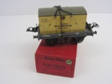 Postwar Hornby Gauge 0 GW Flat Wagon with Container Boxed