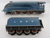 Rare Bassett-Lowke Gauge 0 12v DC Electric LNER Blue 4-6-2 Streamlined A4 Locomotive and Tender "Empire of India"