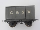 Superbly constructed (probably commercially)wooden C&SW Luggage Van