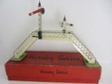 Early Hornby Gauge 0 No1 Footbridge with Signals Boxed