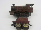Rare Hornby (Bing Type MLLtd ) Gauge 0 C/W MR Maroon 0-4-0 Locomotive and Tender 483