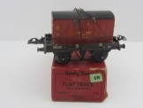 Scarce Postwar Hornby Gauge 0 SR Flat Truck with Meat Container Boxed