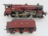 Rare Marklin/Bassett-Lowke Gauge 0 12v DC LMS Maroon 4-6-0 5XP Jubilee Locomotive and Tender 5573