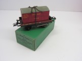 Postwar Hornby Gauge 0 No50 Low Sided Wagon with Funiture Container Boxed