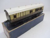 Rare Bing/Bassett-Lowke Gauge 0 1924 Series GWR Brake Third Bogie Coach Boxed