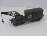 Early Hornby Gauge 0 LMS Breakdown Van and Crane Wagon