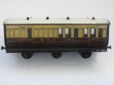 Rare Mills Gauge 0 GWR 6-Wheeled Brake/Third Passenger Coach