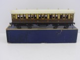 Scarce Bing for Bassett-Lowke Gauge 0 1924 Series GWR All First Bogie Coach Boxed