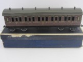 Scarce Bing Gauge 0 1921 Series GWR Lake Livery All First Bogie Coach Boxed