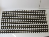 6 Bassett-Lowke Gauge 0 All Brass 36inch 3-rail Electric Straight Rails