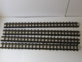 4 Bassett-Lowke Gauge 0 All Brass 36inch 3-rail Electric Straight Rails