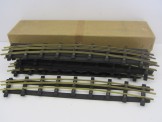 6 Bassett-Lowke Gauge 0 All Brass  3' 0" Radius  3-rail Electric Curves Boxed