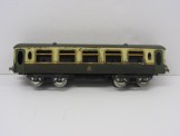 Early Hornby Gauge 0 Green and Cream No2 Dining Saloon