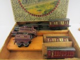 Rare Early Hornby Gauge 0 Clockwork NZR Export No1 Passenger Set Boxed