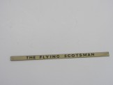 Hornby Gauge 0 Black on Cream "The Flying Scotsman" Coach Board
