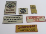 6x Bassett-Lowke etc Tin Advertising Signs