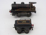 Early Hornby Gauge 0 Clockwork LMS No1 Locomotive and Tender