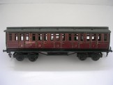 Carette Gauge 0 Midland Clerestory Roof 30cm First Third Bogie Coach 1323