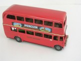 Tri-ang Minic Push and Go Red London Transport Double Decker Bus