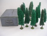 Hornby Gauge 0 Rare Box of 12 Poplar Trees in bright Green colours