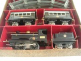 Early Hornby Gauge 0 Clockwork LNWR 2710 Passenger Set, Boxed