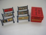 Hornby Gauge 0 Rare Box of 6 Station Hoardings