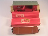 Hornby Dublo 4315 BR Maroon Horse Box with Horse and 4652 Machine Wagon Lowmac.  Both Boxed