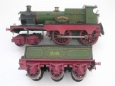 Rare Bing for Bassett-Lowke Gauge 0 Clockwork GWR 4-4-0 Locomotive and Tender ''Sydney''