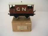 Early Hornby Gauge 0 Solid Base GNR Brake Van, Boxed