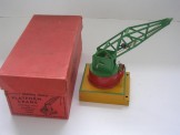 Hornby Gauge 0 Yellow Base with Green Crane Platform Crane, Boxed