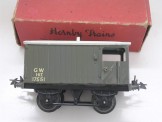 Rare Hornby Post War Gauge 0 GW Goods Brake Van, Boxed