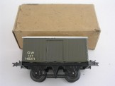 Rare Hornby Post War Gauge 0 GW No 1 Luggage Van, Boxed