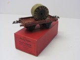 Postwar Hornby Gauge 0 NE Flat Truck with Cable Drum Boxed