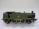 Rare Bing for Bassett-Lowke Gauge 0 Clockwork Great Western 2-4-2 Birdcage Tank Locomotive No 3611