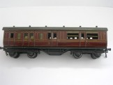 Bing for Bassett-Lowke Gauge 0 1921 Series GWR Lake Livery Brake Third Bogie Coach