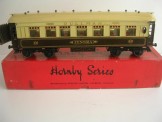 Early Hornby Gauge 0 Cream Roof No 2 Special Pullman Coach ''Zenobia'', Boxed