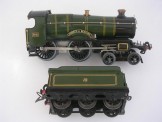 Hornby Gauge 0 Clockwork GWR No 2 Special Locomotive and Tender County of Bedford