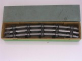 6 x Hornby Gauge 0 EA3 1/2 Solid Steel Curved Half Rails, Boxed