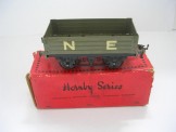 Hornby Gauge 0 Enamelled NE No 1 Open Wagon with droplink couplings, Boxed