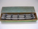 Hornby Gauge 0 Box of 6 Solid Steel Half Curved Rails